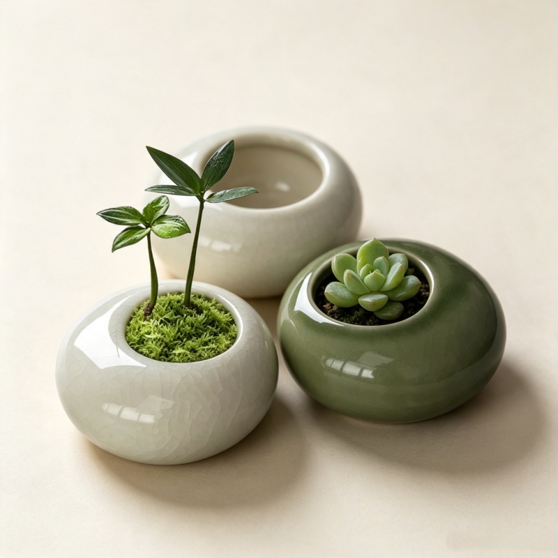 Bonsai Garden Art - Mini Vaso per Piante con Effetto