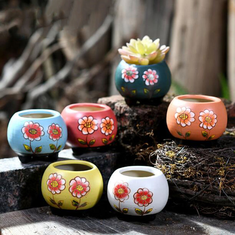 Bonsai Garden Art - 6 pezzi/set porcellana dipinta a mano