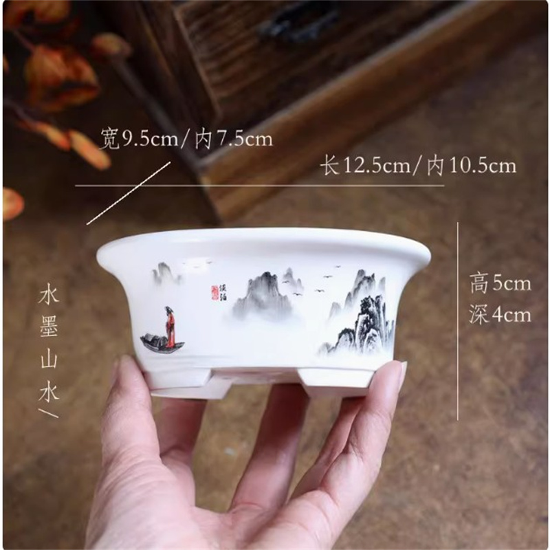 Vaso per bonsai ovale bianco i - Bonsai Garden For Desk recensione e prezzo