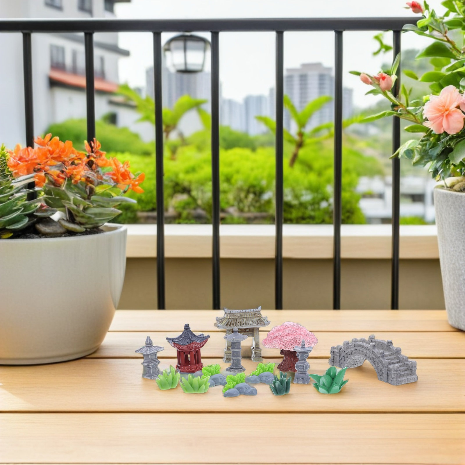 1 Set Decorazione Paesaggistic - Bonsai Garden For Desk recensione e prezzo