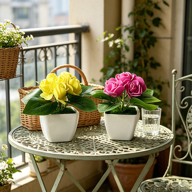 4 pezzi di rose artificiali, s - Bonsai Garden Shop recensione e prezzo