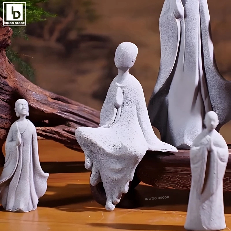 Statua di Buddha in pietra Pic - Bonsai Garden For Desk recensione e prezzo