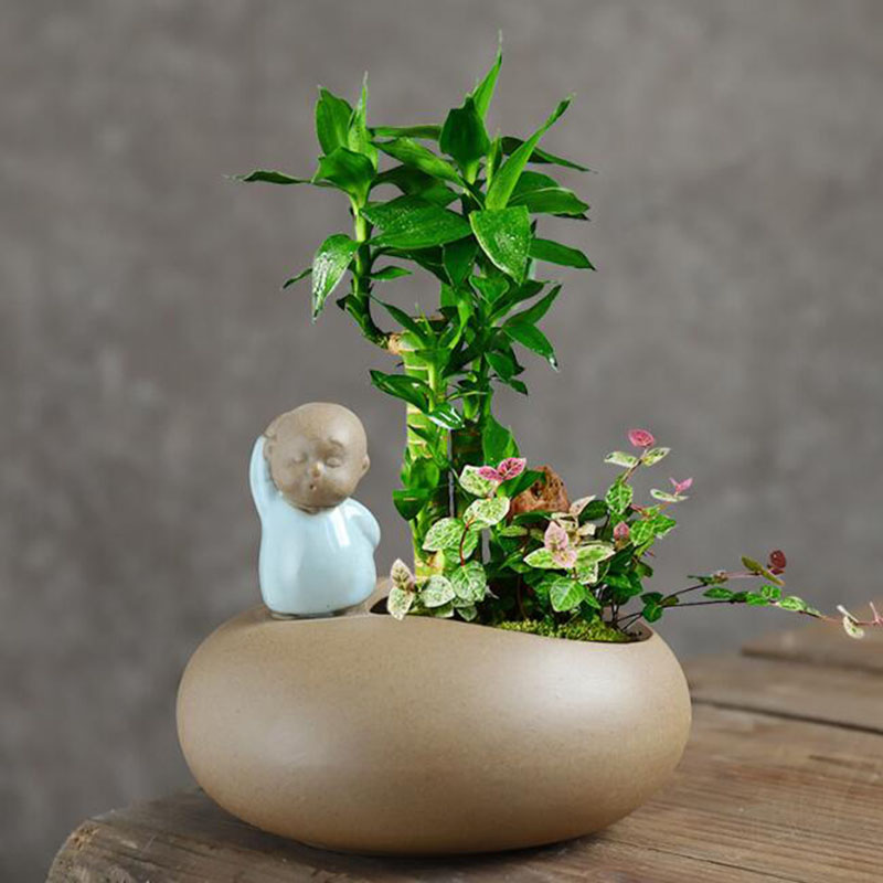 Vaso da fiori monaco in cerami - Bonsai Garden Art recensione e prezzo