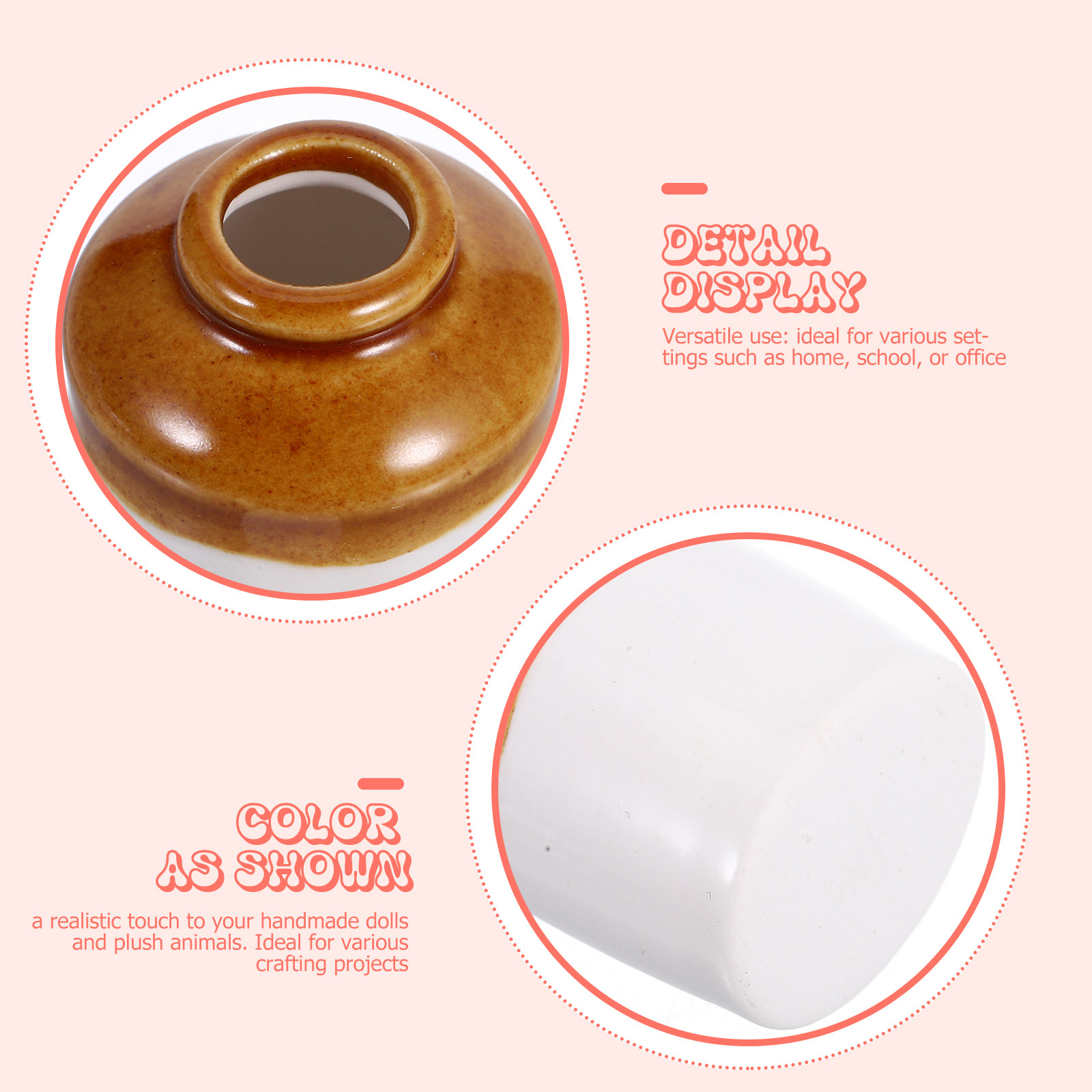 3 Pezzi di Vasi in Ceramica Mi - Bonsai Garden For Desk recensione e prezzo